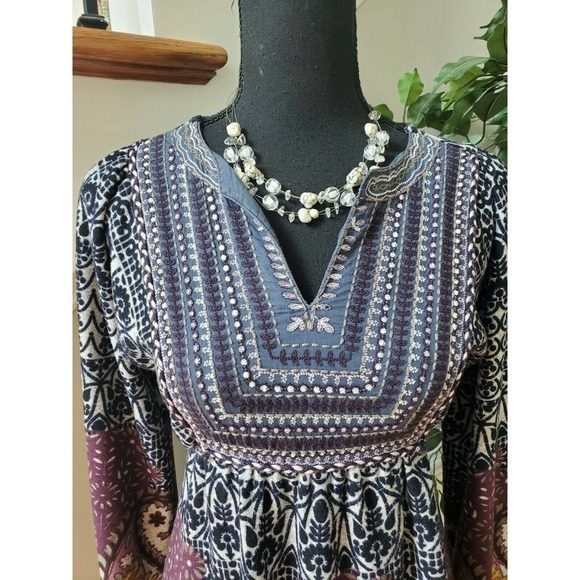 QED London Floral Polyester LongSleeve Stylish Top - Picture 2 of 12